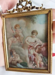 Buy Gorgeous 19th Century Classical Watercolour Goddess And Cherubs • 245£