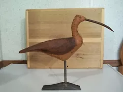 Buy Hand Carved Antique Style Alert Curlew Shorebird Decoy • 24.76£
