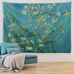 Buy ORTIGIA Van Gogh Almond Blossom Tapestry Oil Painting Floral Wall Hanging Natur • 18.45£