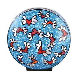 Buy Romero Britto: Porcelain Sculpture / Vase  IN LOVE , New, FLYING HEARTS, $1,100 • 173.09£