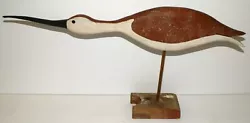Buy Hand Carved Long Billed Curlew Shorebird Wood Decoy • 24.76£