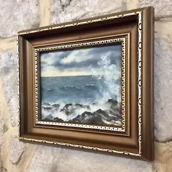 Buy Genuine 20thC Signed C.CAUDWELL Miniature Oil Painting,Crepuscular,Isle Of Wight • 3.20£