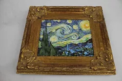 Buy Atelier America Inc Brushstrokes The Starry Night By Vincent Van Gogh Framed Art • 377.99£