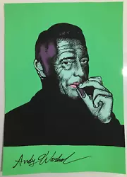 Buy Andy Warhol Hand Signed. 'gianni Agnelli'. Watercolor On Paper. Pop Art • 24.86£