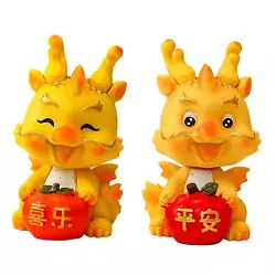 Buy Chinese New Year Dragon Figurine Animals Sculpture Car Dashboard Decor Table • 11.62£