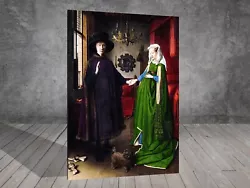 Buy  Jan Van Eyck The Arnolfini Portrait CANVAS PAINTING ART PRINT POSTER 876 • 7.01£