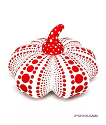 Buy Yayoi Kusama Red Pumpkin Soft Sculpture Large Size Black Polka Dot • 226.80£
