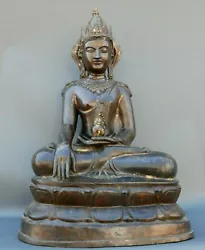 Buy Antique Large BRONZE Buddha Sculpture Tibetan, Himalayas H.95 Cm 18th Century • 17,078.19£