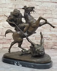 Buy Arabian Warrior Tribute: Baryes Lion Hunt - Bronze Figurine For Collectors Gift • 1,038.18£