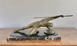 Buy Art Deco Bronze Sculpture Of A Warrior , Desire Grisard • 4,750£