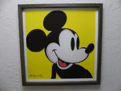 Buy Andy Warhol  Mickey Mouse  Lithograph 50 X 50 Cm, Limited & Quality  FRAMED  • 85.77£