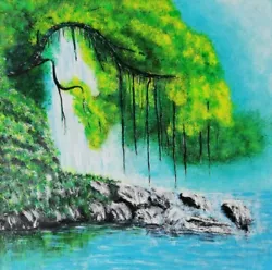 Buy Fantasy Landscape Acrylic Paintings. Tree Original Painting. Without Frame, 40x40 Cm • 154.17£
