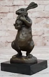 Buy Signed Milo Bronze Sculpture Statue Art Rabbit Deco Home Garden Decor Figurine • 61.60£