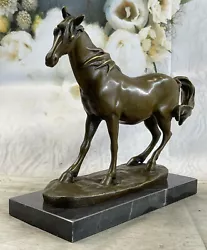 Buy Handcrafted Horse Lovers Real Bronze Horses Head Bust Sculpture Equestrian • 123.62£