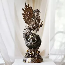 Buy Original Bronze Statue Sculpture  Dragon Guard     Signed • 12,013.28£