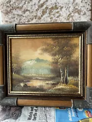 Buy Canvas Landscape Oil Painting, Framed By Garden City Arts, Artist/age Unknown • 15.99£