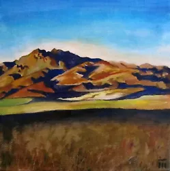 Buy Original Oil And Acrylic Painting,art,landscape,mountains,field • 19£