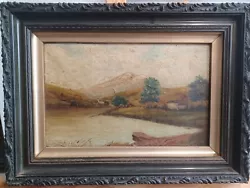 Buy Small Antique Oil Painting On Canvas Framed • 45£