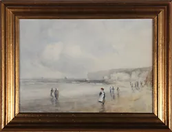 Buy J. Jerome Miller  - Late 19th Century Watercolour, Fisherfolk On The Shore • 248£