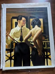 Buy JACK VETTRIANO Inspired 36 X48  HUGE ARTIST HAND PAINTED OIL PAINTING ON CANVAS  • 198£