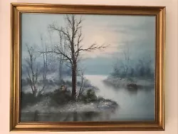 Buy Beautiful Original Painting Of A River Scene • 20£