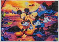 Buy Completed- Minney And Mickey Diamond Painting / Home Wall Art Decor 40x30 Cm • 20.91£