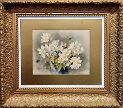 Buy Paul De Longpre -Blossom Of Mock Orange Flowers With Bumble Bees- Painting • 10,721.43£