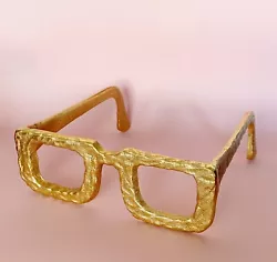 Buy Large Gold Metal ELTON Glasses Sculpture Decoration • 45£