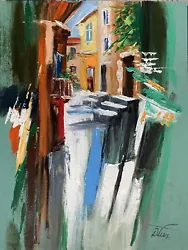 Buy Landscape  Oil Painting Impressionist Dorothy Laz City Street Town • 99.74£