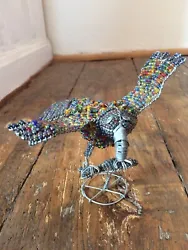 Buy Jewelled Wire Bird Osprey And Fish Statue  • 24.99£