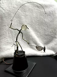 Buy VTG Gordon Brandt Fly Fishing Man  Kinetic Animated Mechanical Art Sculpture • 106.67£