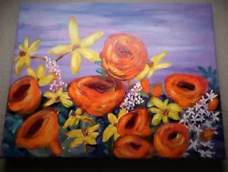 Buy Painting By Local Artist 11  X 14  Acrylic Matt Gardiner - Poppies And Daisies • 62.02£
