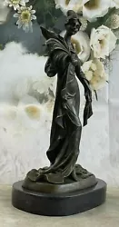 Buy Voluptuous Art Deco Solid Bronze Nude Figural Woman Maiden Figure Signed Artwork • 139.32£