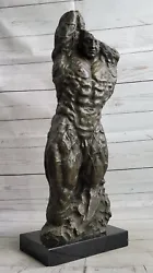 Buy Original Signed Nude Male Bust Torso Bronze Sculpture Art Statue Figurine Art NR • 662.11£