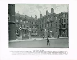 Buy College Of Arms Queen Victoria Street London Antique Picture Print C1896 TQL#220 • 5.49£