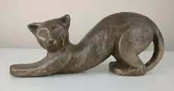 Buy Geert Kunen Handmade Stretching Cat Sculpture • 34.20£