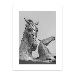Buy Kelpies Horse Sculptures Falkirk Scotland Canvas Wall Art Print • 13.99£