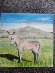 Buy Oil Painting On Canvas Painted In A Beautiful Style Donkey By A J Thorpe 06 • 14.99£