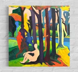 Buy Oil Paintings. Contemporary Art. Men. Male Picture. Gay Forest • 278.83£