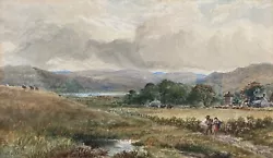 Buy James William Whittaker OWS Antique Watercolour Painting Cumbria Landscape View • 135£
