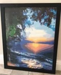 Buy 'Sunset' Painting In Frame • 29.99£