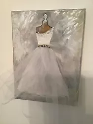 Buy Lovely DRESS Mannequin Mixed Media Painting Tulle Shabby Chic WALL Art Gift • 31.02£