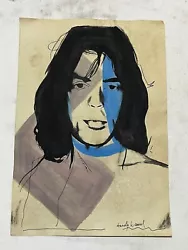 Buy Andy Warhol Painting On Paper (handmade) Signed And Stamped Mixed Media • 45.39£