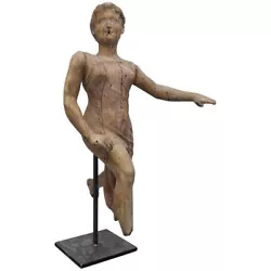 Buy Rare Late 18th Century French Hand Carved Angel Wood Statue Articulated Arms • 3,850£