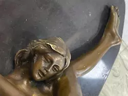 Buy Signed Oliviono Flexible Erotic Nude Woman Bronze Sculpture Statue Figurine Art • 283.68£