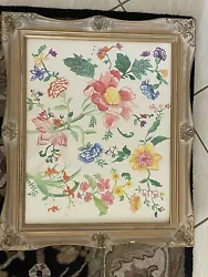 Buy Local Artist Floral Watercolor In Vintage Frame  • 31.42£