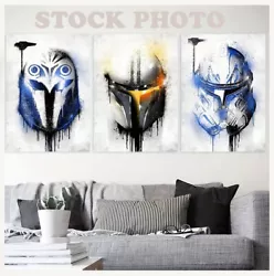 Buy X3 Star Wars Unframed Wall Posters CANVAS WALL ART Picture Print • 5.99£