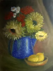 Buy Oil Painting - Sunflower Florals - 12 X16  • 48.79£