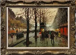 Buy Henri Renard, French Street Scene, Oil On Canvas, Signed L.r • 5,977.50£