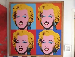 Buy Real Painting Of Andy Warhol Marylin Monroe Prints.  • 4,000£